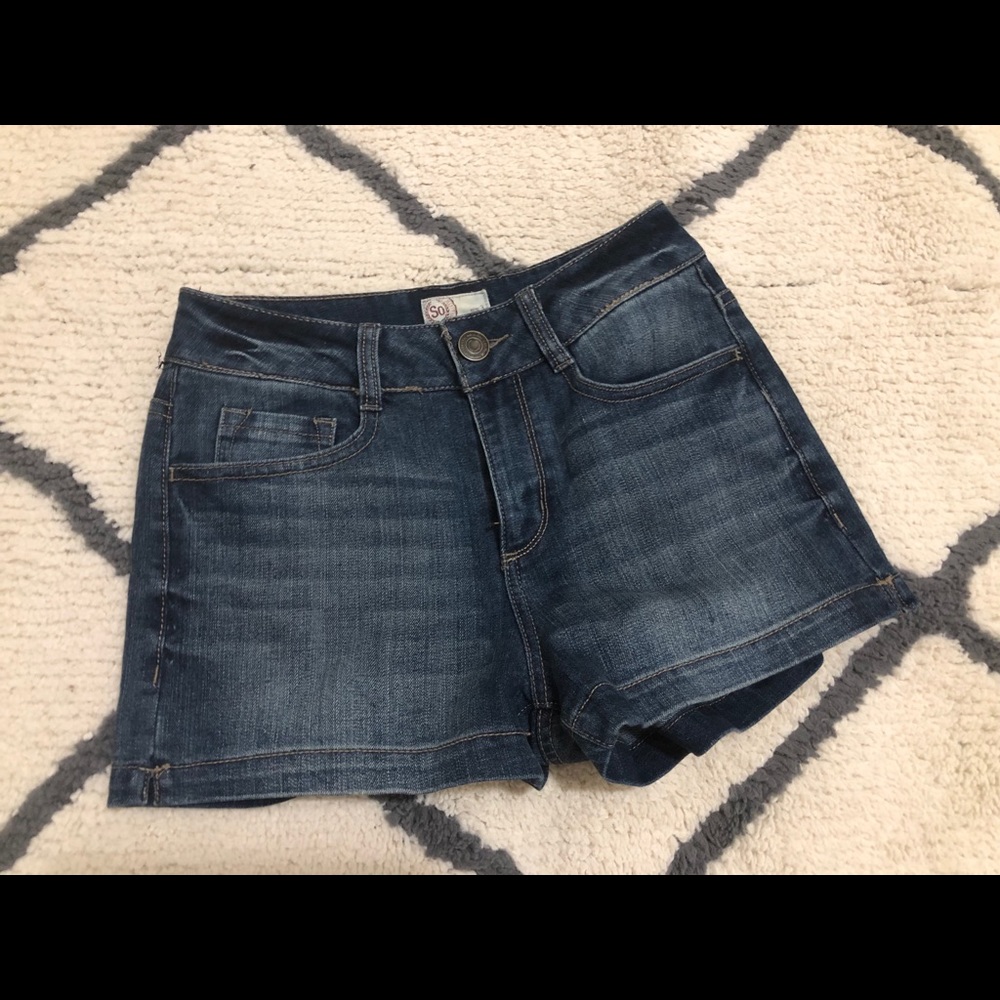 Denim shorts